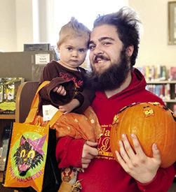 Johnston Public Library held their annual Pumpkin Decorating Contest and the winners have been announced. In the ages zero-five year old category, Danella Cornwell was named winner. She was joined by her dad, Mikel Cornwell.