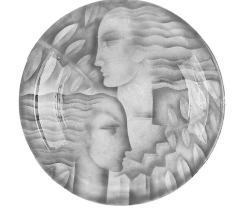 Earthenware plate displayed on on dinner table