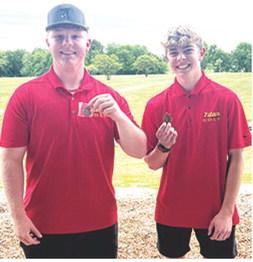 Titan Senior, Kanyen Smith, placed sixth and sophomore, Easton Long, placed tenth at the Girard Invitational Golf Tournament, Tuesday. Courtesy photo.