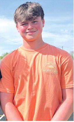 Titan Freshman Jace Gaither set a new Columbus Unified High School Record in the Discus breaking a 50 year-old mark held by Clay Christensen of 157 feet, two”. Jace, shown in a 2025 file photo, had a toss of 160 feet, eight inches, at the first meet of the season, Thursday, in Galena for the new record.