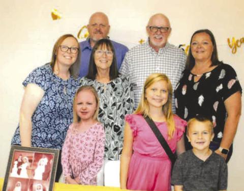 A 50th anniversary celebration was held For Ron and Elaine Reynolds August 20 at Calvary Baptist Church in Columbus. The couple’s three children, Jeff Reynolds and Jessica Biggerstaff of Columbus and Julie Ferraro of Humboldt hosted the event. Ron and Elaine also have three grandchildren, Sophie Biggerstaff of Columbus and Janissa and JJ Ferraro of Humboldt. Courtesy photo.