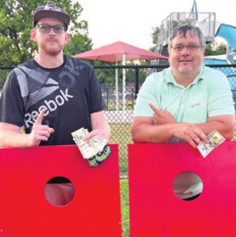 Columbus Freedom Fest corn hole tournament winners