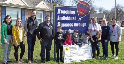 The RISE Center received a grant to fund a shed for the greenhouse and outdoor activities