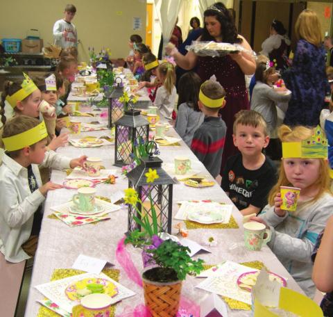 Royal tea party a hit with Park Elementary students