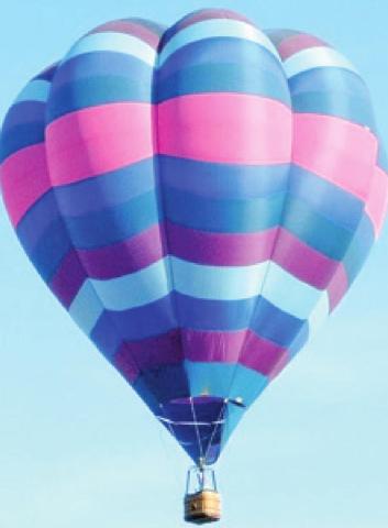 One of the balloons that will be taking flight over Columbus (weather permitting) will be Venus, piloted by Janine Konstanzer from Wichita.