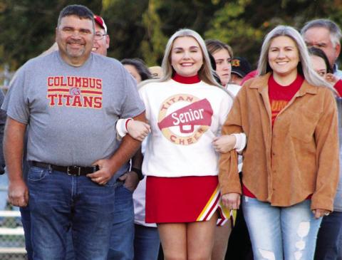 Lady Titan Senior, Macey Allison, was recognized on Senior Night, October 13, at Titan Stadium. Macey is a three-year member of the Lady Titan Tennis Team and dance team and a two-year member of the Titan Spirit Squad. She was escorted by her parents, Jason and Nicole Allison.