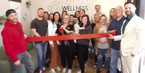 A ribbon cutting celebrating the new Baxter Springs office of Riggs Chiropractic was held by the Baxter Springs Chamber of Commerce. Visitors were treated to a tour of the newly remodeled facility and a luncheon.