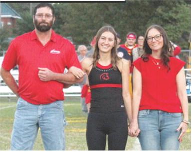 Senior, Darcy Garrett, was recognized during Senior Night Ceremonies, October 17, at Titan Stadium. Darcy is a four-year member of the Titan Band and Titan Cross Country Team. She was escorted by her parents David and Sarah Garrett.