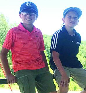 Kasen Sallee and Trevor Lacen finished 10th and 11th in the boys 11-12 year-old age group in the Coffeyville Junior Golf Tournament, Thursday. The Columbus Junior Golf Program ended their season with the SEK Junior League and are planning an Adult/Youth Tournament in August at the Columbus Brush Creek Golf Course. Courtesy photo.