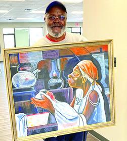 LCC alumnus donates painting to Health Sciences Building