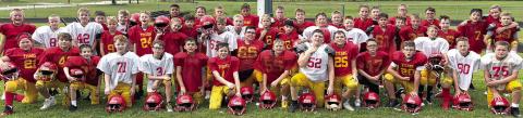 Mini Titans on display at scrimmage