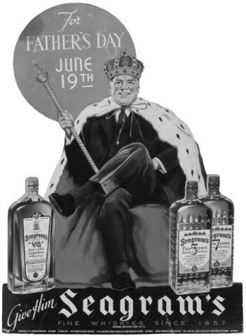 Happy Father’s Day. Even before it was officially a national holiday, advertisements encouraged shoppers to buy gifts for Dad -- and treat him like a king. Photo Credit: Potter &amp; Potter Auctions (c) 2026 by Cowles Syndicate Inc.