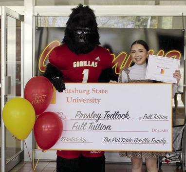 A special surprise was in store for Presley Tedlock Wednesday