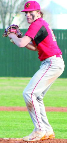Titan Senior, Kayden Cox, closed out the Titans, 121, rout over the Labette County Grizzlies, Monday, in Altamont. Cox cam on in relief to earn three strikeouts and allowing one walk.
