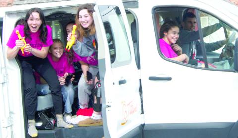 Lady Titan Wrestlers heading to the Kansas Class 4-1A Girls Wrestling State Tournament enjoyed a send off parade for both the girls and boys teams. Senior, Katie Simpson, junior, Emily Britt, freshman, Hannah Noel, senior, Madelyn Garcia, and senior, Brooklyn Lima, were driven to Salina by Titan Head Wrestling Coach, Marcus Bowman. The tournament will take place Thursday through Friday at the Tony’s Pizza Event Center.