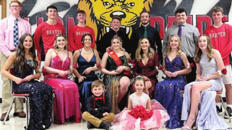 Baxter Springs High School Basketball Homecoming Court