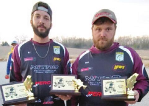 Nine teams compete in April bass tourney