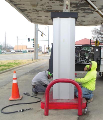 New pump at convenience store