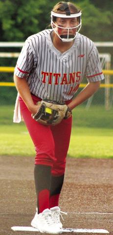Lady Titan Senior, Aubree Saporito, was the starting pitcher in the Kansas Class 3A State Quarterfinal loss to Rossville, 7-19. Aubree had 12 wins and two losses with an Earned Run Average of 2.183 through 14 games. She allowed 29 runs on 53 hits with 95 strikeouts and 15 walks. Saporito has signed to continue her career on the diamond at Crowder College this fall.