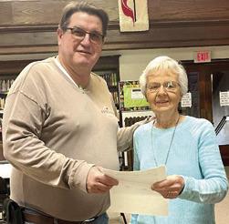 Local groups receive donations for food