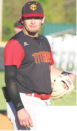 Senior, Jack Vilela, threw five innings with no hits and no runs to earn the win on the mound in the Titans 4-3 victory over Lamar, Mo. Thursday, at Pittsburg State University.