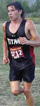 Titan Freshman, Drake Laurance, placed tenth at the Independence Invitational Cross Country Meet, October 5, at the Independence Junior College. Course. Courtesy Photo.