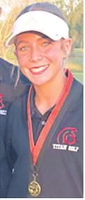 Tyler Kirk placed third at the Caney Tournament, Thursday, for the CJHS Golf team. Courtesy photo.