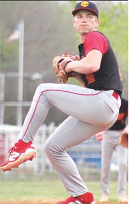 Titan Sophomore, Ben Major, tossed nine strike outs in the Columbus run-rule win over Southeast, 111, Tuesday, at Bomber Field. Major was accredited with the win.