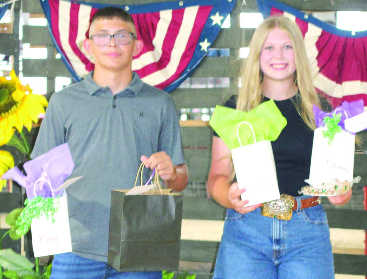 Coronation of the 2026 Cherokee County Fair royalty was held Wednesday evening. Will Weber and Violet Huddleston both from the Lone Elm Beavers 4-H club, were crowned King and Queen.