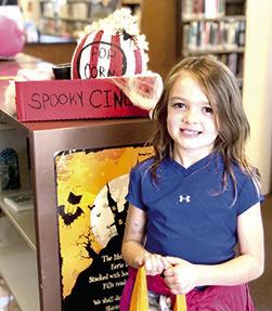 Olivia Lake was the winner of the Johnston Public Library annual Pumpkin Decorating Contest. She was in the ages six-11 year old category. Becca Webb was the winner in the ages 12-18 category. She was not present.