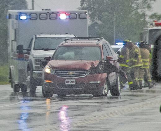 A two-vehicle injury accident occurred June 26 at approximately 6:21 p.m. at the intersection of Highway K7 and Highway 103 near Weir.