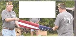 As shown at a previous Watchfire, the proper way to fold the flag will be demonstrated once again..