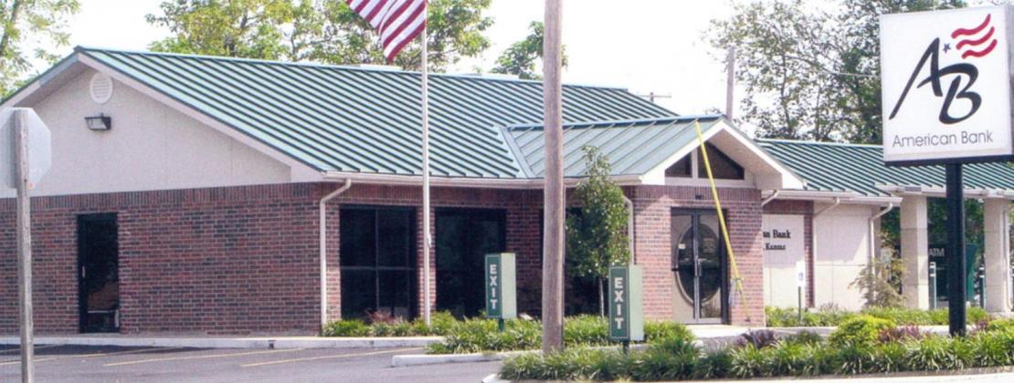 The American Bank has branches throughout the county including this one in the City of Galena.