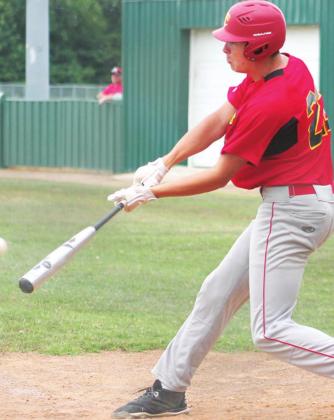 Titan Senior, Cole Minor, smacked a double to bring in a pair of runs in the, 7-3, Columbus win over the Lions, Monday in Baxter Springs. The teams wrapped up their summer league season leaving the diamonds silent until spring 2023.