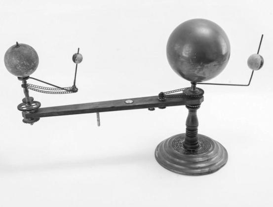 Orrery models position, motion of planets