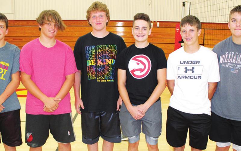 Six Titan Sophomores bring their talents to the 2021 CUHS Football Team this season. JW Tate, James Sexton, Mason Hopkins, Luke Gray, Dallas Scott, and Slade Parker.