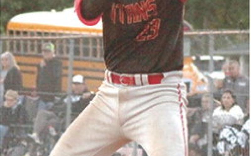 Titan Senior, Jace Midgett, had three singles, a walk, one Run-Batted-In, and two runs scored in the Kansas Class 3A Regional Semi-final win over Caney Valley, 6-4, Tuesday, in Riverton. His RBI in the top of the fourth inning gave Columbus the go-ahead run, 3-2. The Titans advanced to the championship vs. Frontenac and took a 6-2 win for the title.