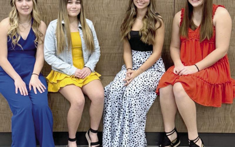Riverton High School Basketball Homecoming will be Friday, January 12. Coronation will be after the Varsity Girl’s Game at approximately 7:30 p.m. Queen candidates include left to right. Freshman: Carleigh Jo Busby. She will be escorted by Andrei Ayeng. Sophomore: Olivia Williams. She will be escorted by Cale Forbes. Junior: Haylie King. She will be escorted by Nolan Buschman. Senior: Elizabeth “EJ” Wells. She will be escorted by Ryder Phillips. Courtesy photo.