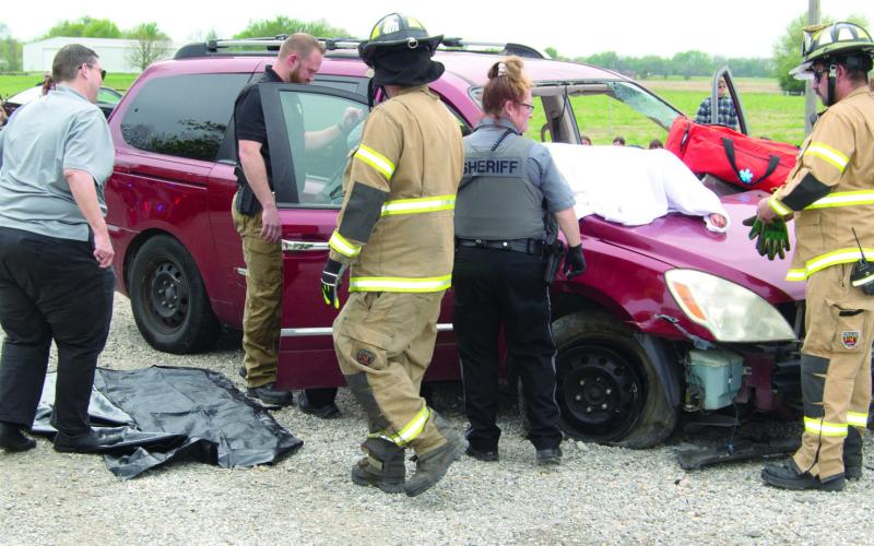 Derfelt’s Funeral Home was on the scene as one of the victims was removed from the vehicle.