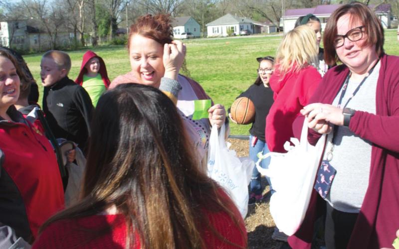 The teacher’s Easter egg hunt event