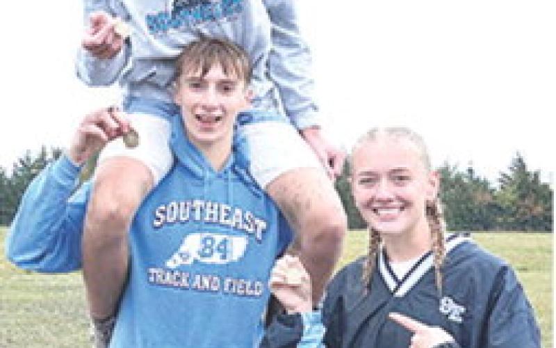 Southeast Lancers Tucker Sutton, Zayne Gabern, and Kendyl Renn qualified for the Kansas Class 2A State Cross Country Meet tomorrow in Wamego. Courtesy photo.