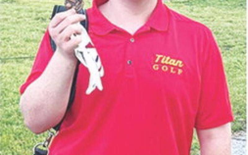 Titan Sophomore, Skylar Ruddick, placed fourth at the Baxter Spring Junior Varsity Tournament, Thursday, at the Baxter Spring Country Club. Courtesy photo.