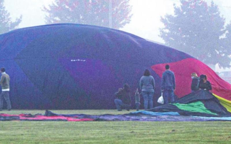 Visitors who arrive early for the Hot Air Balloon Glow and Regatta will be able to see first hand how the pilots and crews lay out the balloons and get them ready for inflation. It takes a number of hands to make sure everything is positioned perfectly. The first glow is scheduled for Friday, October 8 at approximately 6:45 p.m.