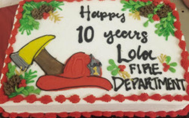 Lola Township Fire Department recently celebrated 10 years as a unit. The group trains regularly to prepare for any situation that may arise in the community. Courtesy photo,