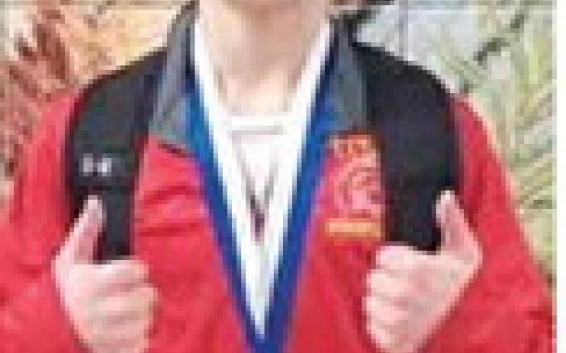 Kasen Sallee placed second in the 12 and under 110-115 pound weight class January 17 in the Carthage, Mo. Youth Wrestling Tournament. Courtesy photo.