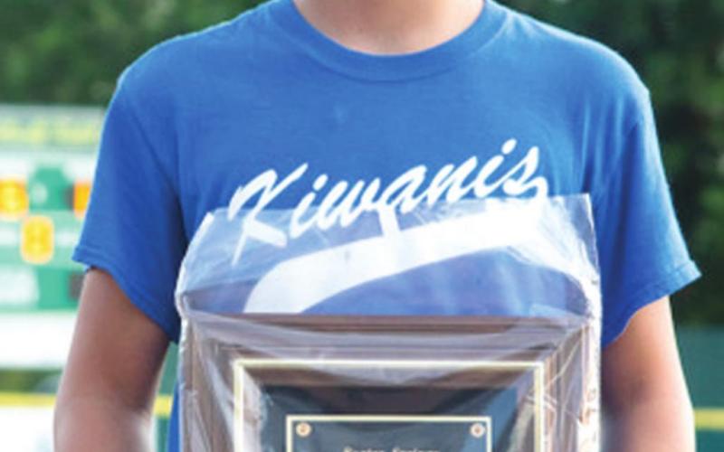 Braydon Wade was this year’s recipient of the Bart Myers Sportsmanship Award. Photo by Michael Rodgers.