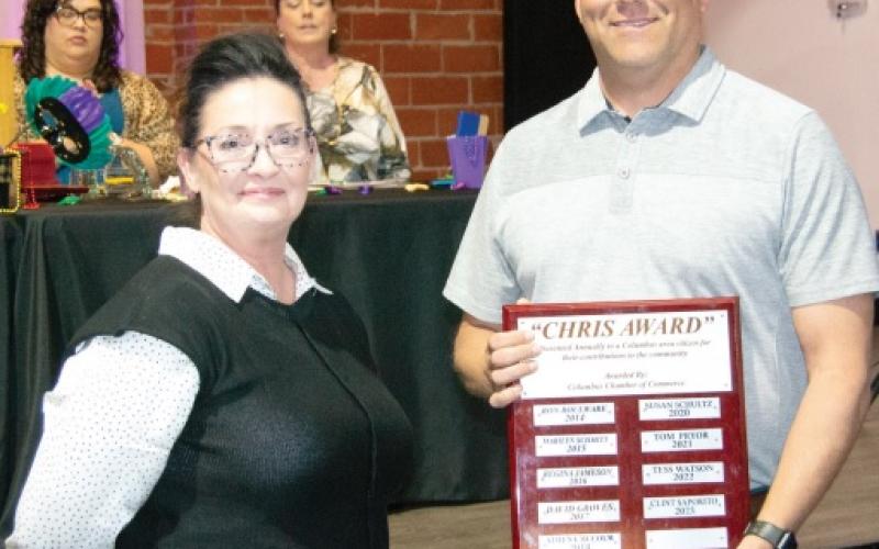 Chris Award winner Clint Saporito recognized