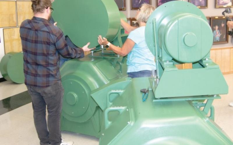 Motor replicas on display at Brutus