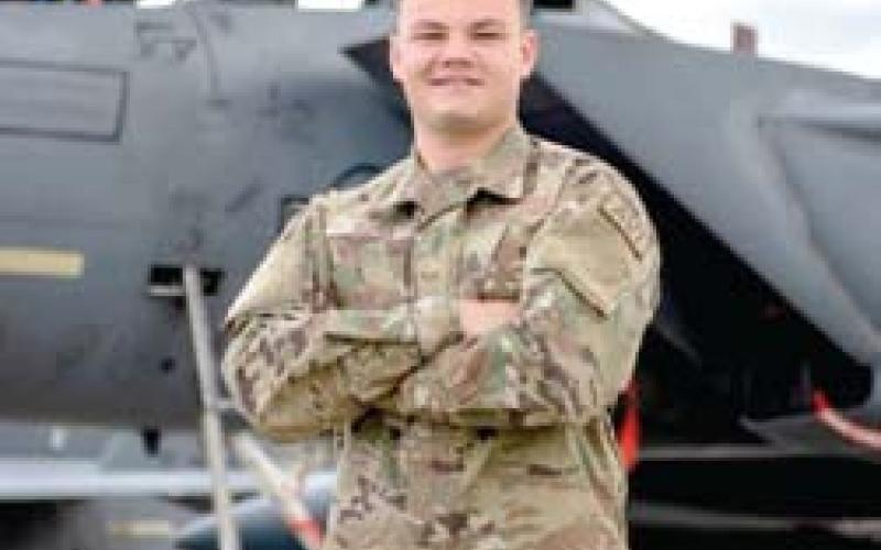 Cadet 4th Class Caden Soper received a U.S. Air Force Academy appointment through the Leaders Encouraging Airmen Program. Soper was named one of the 12 Outstanding Airmen of the Year for 2022 while serving as an enlisted F-15 Eagle avionics system journeyman at Kadena Air Base, Japan. (U.S. Air Force photo by Staff Sgt. Michael Ward)