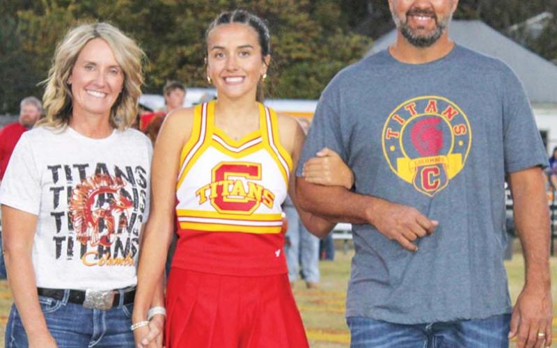 Lady Titan Senior, Brylie Johnson, was recognized on Senior Night, October 25, at Titan Stadium. Brylie is a four-year member of the Titan Soccer Team and a four-year member of the Titan Band and a one-year member of the Titan Cheer Squad. She was escorted by her parents Lorie and Jason Johnson.